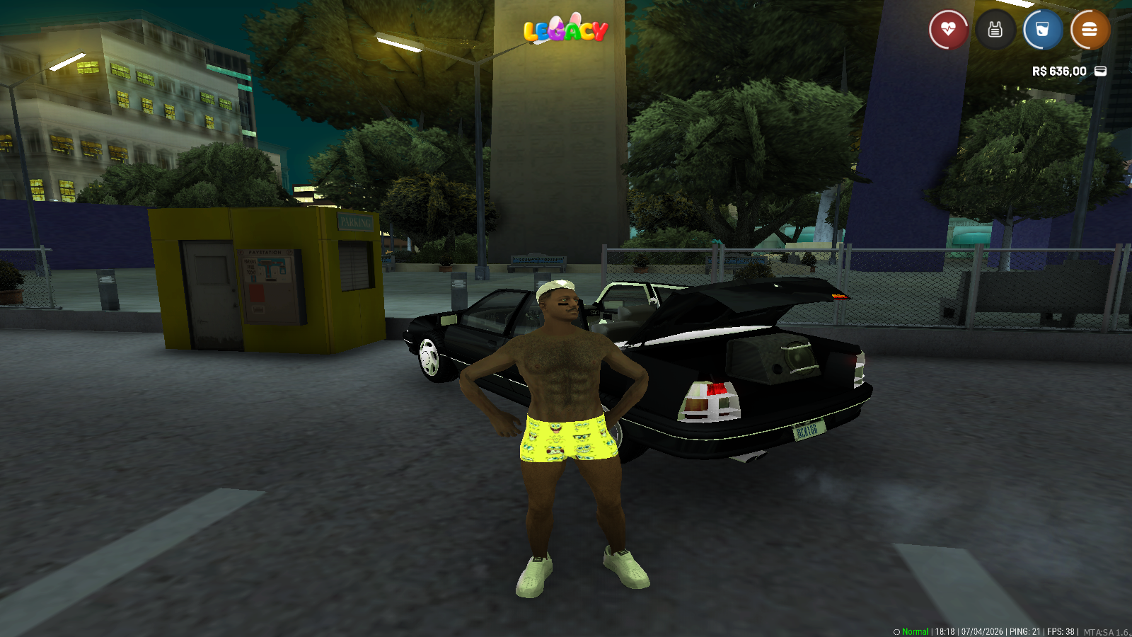 Paisagem do servidor Legacy RP