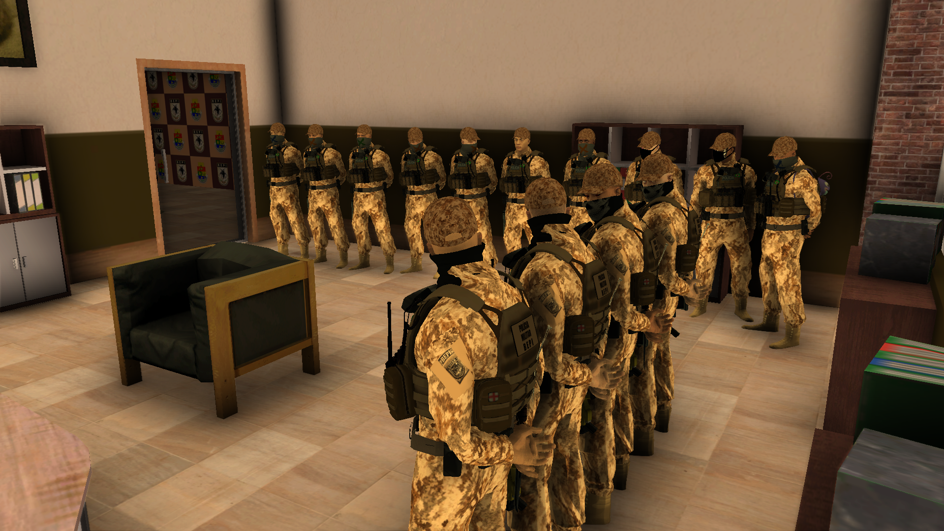 Encontro de jogadores na cidade