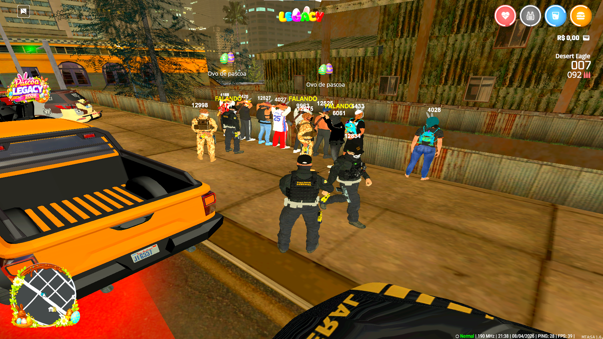 Registro de acao policial no servidor