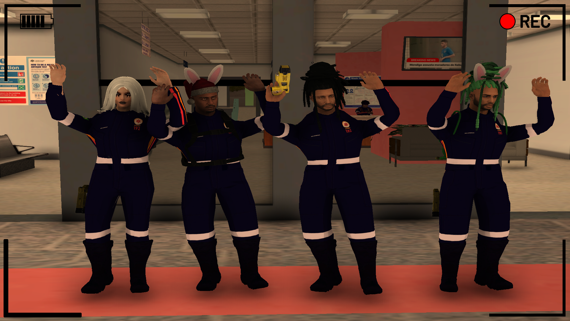 Momento de roleplay entre faccoes